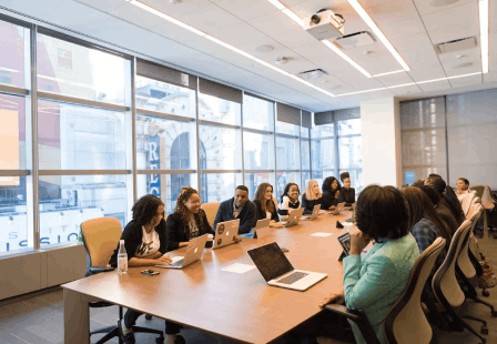 Office staff meeting